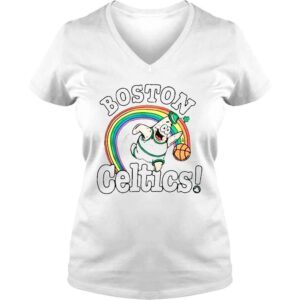 VLadies Kelly Boston Celtics Spongebob Collab TShirt