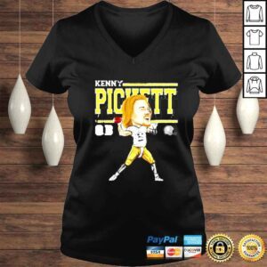 VLadies Kenny Pickett Pittsburgh Steelers Cartoon shirt