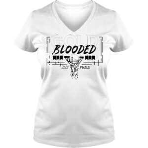 VLadies Kerith Burke The Warriors Finals Gold Blooded 2022 Finals TShirt