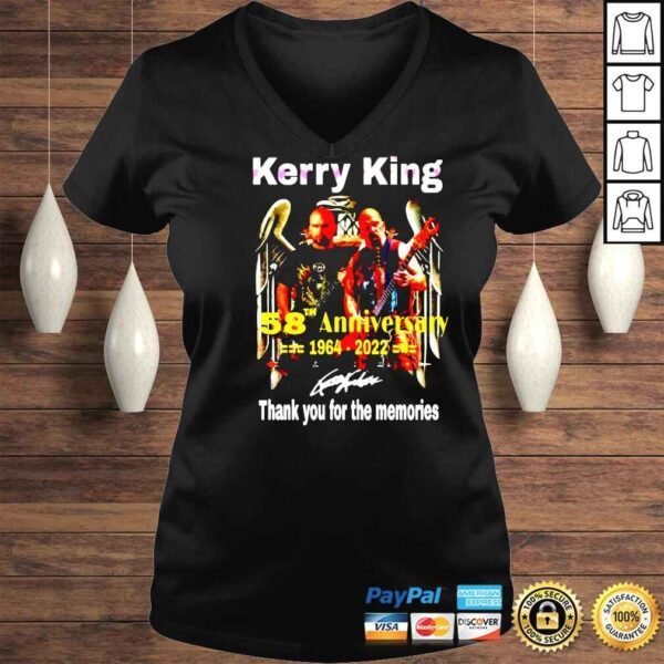 Kerry King 58th anniversary 1964 2022 thank you for the memories signature shirt - Image 2