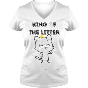 VLadies King of The Litter Kitty Litter Cat Lover Shirt