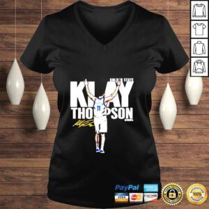 VLadies Klay Thompson Golden State Basketball signature s vneck tshirt