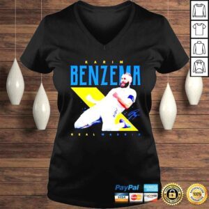 VLadies Krim Benzema Real Madrid signature shirt