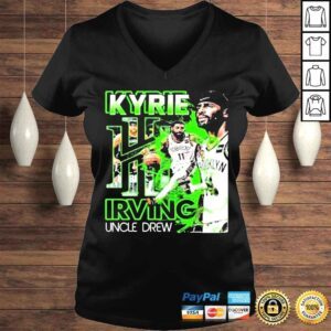 VLadies Kyrie Irving New Jersey Nets Large Oversized Crewneck Crew Neck NBA Shirt