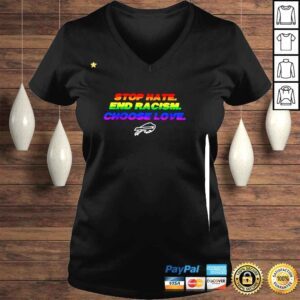 VLadies LGBT Stop hate end Racism Choose Love Buffalo Bills shirt