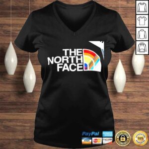 VLadies LGBT The North Face Pride logo shirt