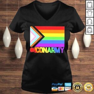 VLadies LGBT pride icon army shirt