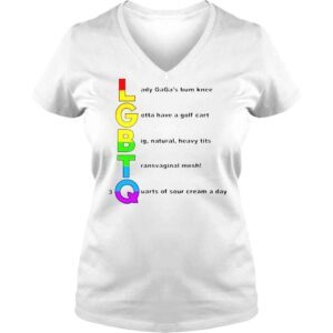 VLadies LGBTQ Lady Gagas Bum Knee Gotta Have A Golf Cart TShirt