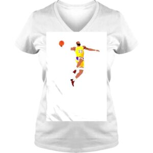 VLadies LeBron James basketball cartoon shirt