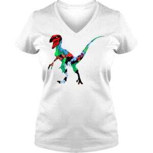 VLadies Leaf Dino Graphic T Shirt