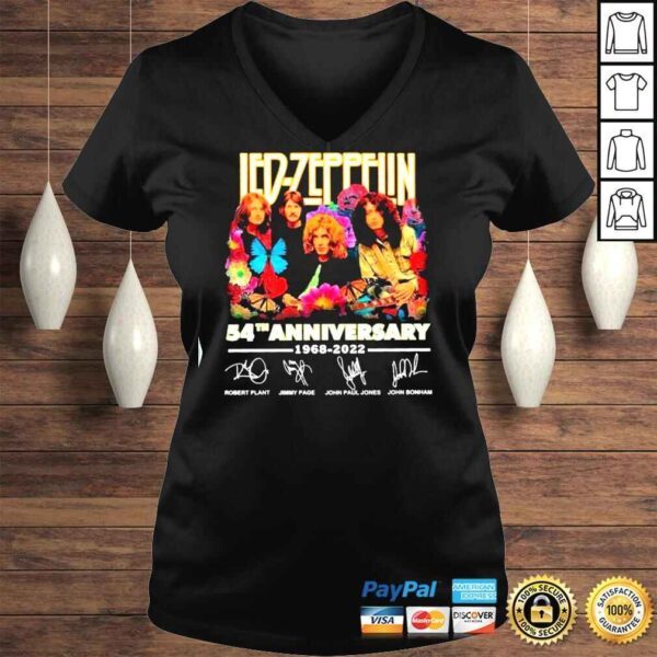 Led Zeppelin 54th Anniversary 1968 � 2022 Members Signature Shirt - Image 2