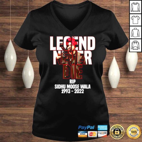 Legend never die Sidhu Moose Wala RIP shirt - Image 2