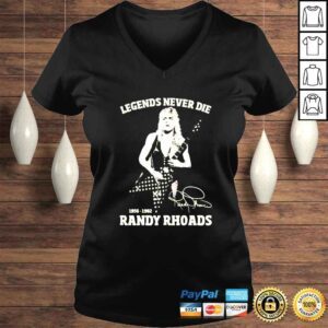 VLadies Legends Never Die 19561982 Randy Rhoads singature shirt