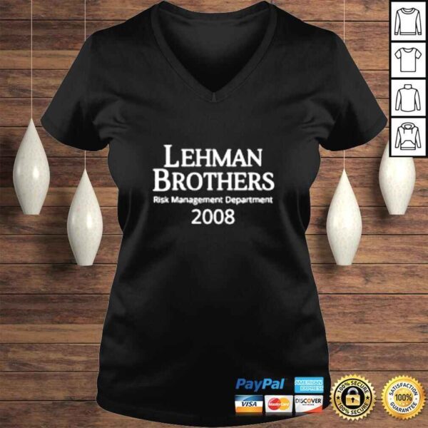 Lehman Brothers risk management department 2008 shirt - Image 2