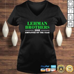 VLadies Lehman brothers 2008 employee of the year shirt