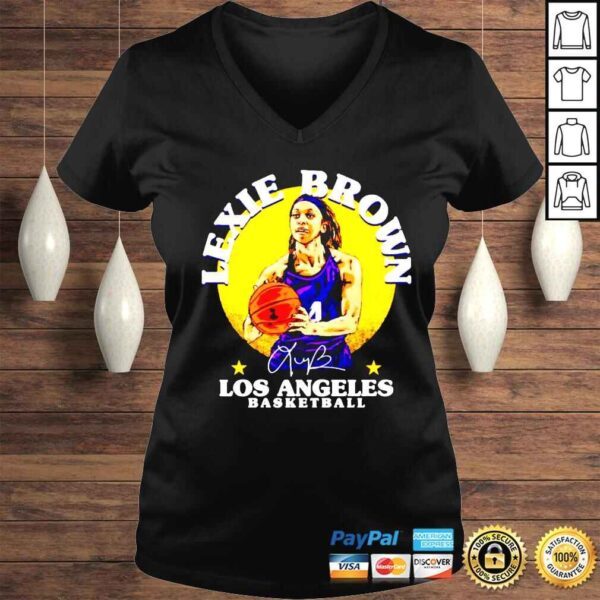 Lexie Brown Los Angeles Sparks Basketball Arch signature shirt - Image 2