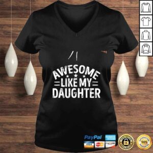 VLadies Like My Daughter Fathers Day Dad Mens Gift TShirt