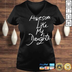 VLadies Like My Daughter Vintage Fathers Day TShirt