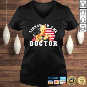 VLadies Listen To The Doctor Peter Navarro Shirt