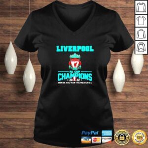 VLadies Liverpool Champions FA Cup 2022 Thank You For The Memories TShirt