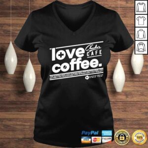 VLadies Love coffee claudios cafe shirt 1