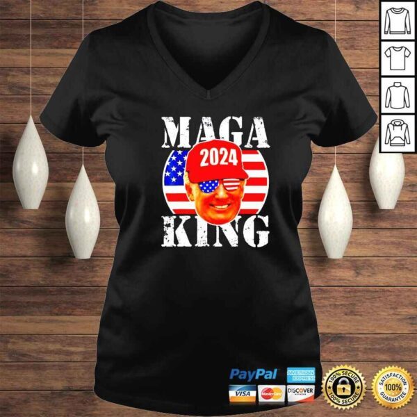 MAGA King 2024 Trump Republicans US Flag Anti Biden 2022 Shirt - Image 2