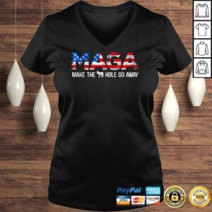 VLadies MAGA Make The Ashole Go Away US Flag Shirt