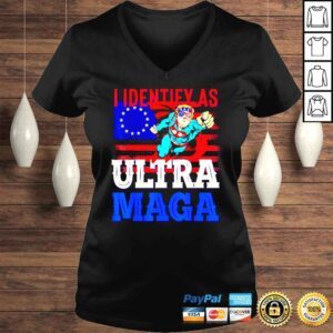 VLadies Maga king Trump I identify as Ultra Maga shirt