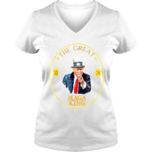 VLadies Maga king the great maga king Donald Trump shirt