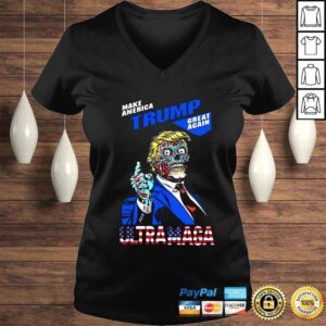 VLadies Make America Trump Great Again Ultra Maga Flag Shirt