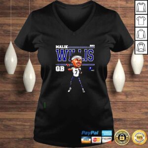 VLadies Malik Willis Tennessee Cartoon shirt