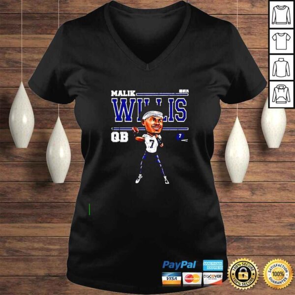 Malik Willis Tennessee Cartoon shirt - Image 2