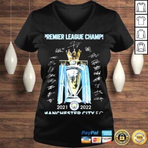 VLadies Manchester City 20212022 Campioni Premier League Champs Signatures Shirt