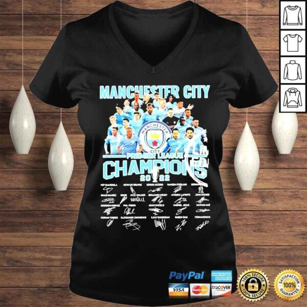 Manchester City Premier League Champions 2022 shirt - Image 2