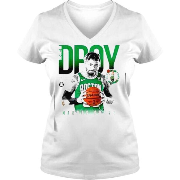 Marcus Smart Boston Celtics 2022 NBA Defensive Player of the Year TShirt - Image 2