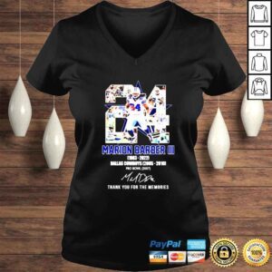 VLadies Marion Barber III Dallas Cowboys 20052010 thank you for the memories signature shirt