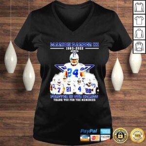 VLadies Marrion Barber III forever in our hearts thank you for the memories signatures shirt