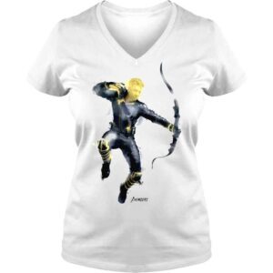 VLadies Marvel Avengers Endgame Hawkeye Spray Paint Graphic Tee