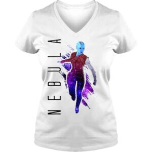 VLadies Marvel Avengers Endgame Nebula Galaxy Painted Graphic shirt