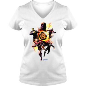 VLadies Marvel Avengers Endgame Planet Explosion shirt