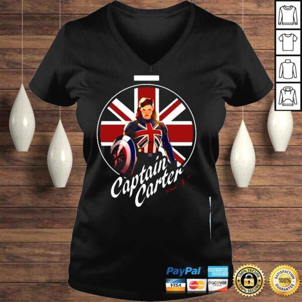 Marvel What If Captain Carter British Flag Shirt - Image 2