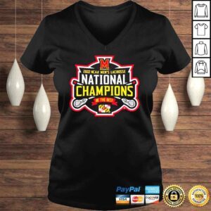 VLadies Maryland Terrapins 2022 NCAA Mens Lacrosse National Champions Logo TShirt Be the Best