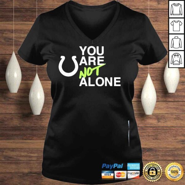 Mascot indianapolis colts you are not alone shirt - Image 2