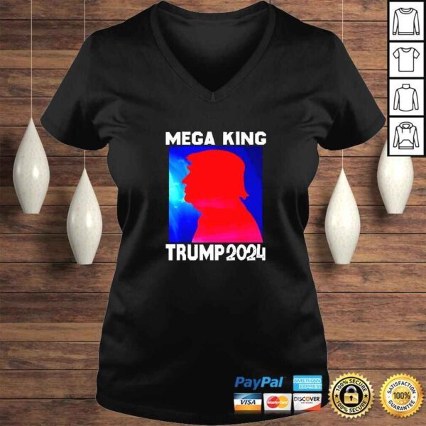 Mega King USA Flag Proud Ultra Maga Trump 2024 Anti Biden TShirt - Image 2