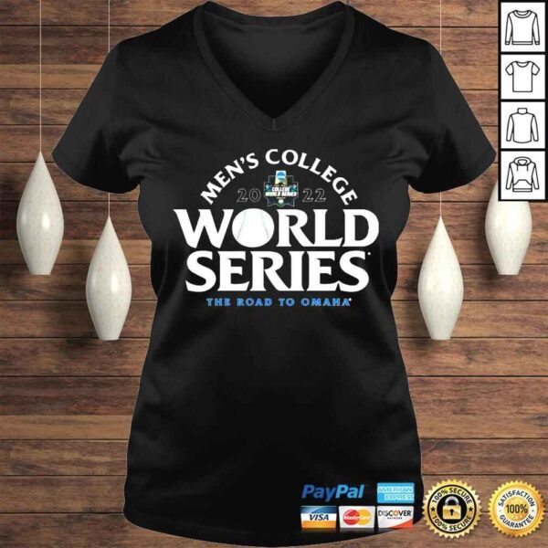 Mens College 2022 World Series the road to Omaha shirt - Image 2