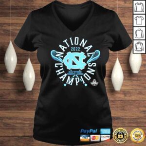 VLadies Mens North Carolina Tar Heels 2022 NCAA Womens Lacrosse National Champions Tshirt