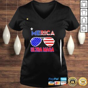 VLadies Merica Glass Ultra Maga shirt