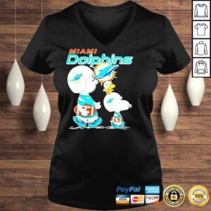 VLadies Miami Dolphins Football Peanuts shirt