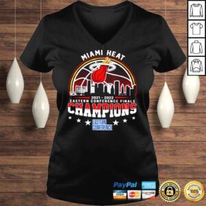 VLadies Miami Heat 2021 2022 Eastern Conference Champions Tshirt