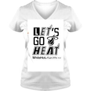 VLadies Miami Heat Will Manso Lets Go Heat White Hot Playoffs 2022 Shirt